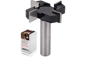 SIMILKY Brocas para fresadora de superficie de spoilboard CNC, vástago de 1/2 pulgada de diámetro de corte de 2 pulgadas, fresadora de losa de aplanado, fresadora de madera, herramienta de carpintería