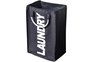 YUANSTORE Torba na pranie, składany kosz na pranie, duży kosz na brudne pranie, kosz na brudne ubrania, torba z aluminiowym uchwytem