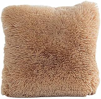 Proomi Faux Fur Pillow Cover, Decorative Super Soft Plush, Faux Fur Throw Pillow Cover Cushion Case, Perfect Pillow for Sofa, Car, Bed, Living room