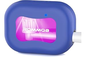 ROMMQB UV Toothbrush Sanitizer Case, Electric Toothbrush Sterilizer Cover with Violet Light - Rechargeable Mini Cleaner Case - Auto Smart Home Travel Tooth Brush Box for All Toothbrushes (Purple)