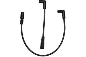 Create idea Kit de Fils de Bougie d'allumage 8.8mm Compatible avec Davidson Big Twin 1999-2019 FXD Kit de Remplacement DYNA 409RD Noir