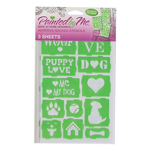 I Love To Create Plastic Painted By Me (TM) Bake At Home Stencils-Pets