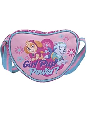 Perletti Paw Patrol Herztasche für Mädchen - 14 x 18 x 6 cm - Rose