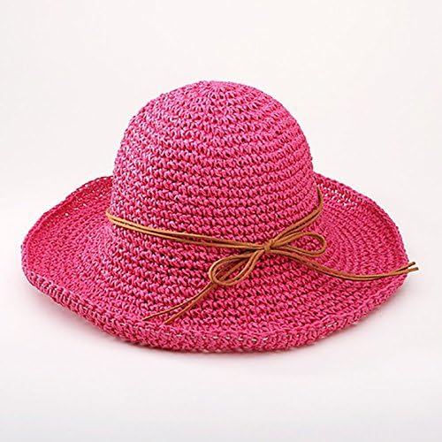 xing xiao Sun Cap New Casual Straw Summer Hats For Women Elegant Solid Beach Hat Girls Sun Hats For Holiday Fashion Woman Bucket Cap,Rose Gold