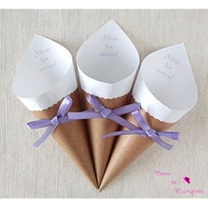 50 Einheiten Kegel für die Hochzeit Reis. Wedding Kegel