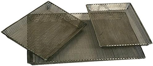 Set of 3 Grill Trays for Barbecue or Kadai Cooking