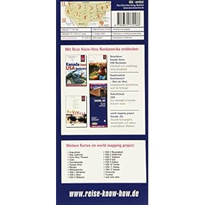 USA4: Noreste, mapa impermeable de carreteras. Escala 1:1.250.000 impermeable. Reise Know-How. (1125m)