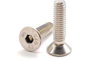 Vis M5x20 mm Tête Fraisée BTR en acier INOX A2 | Ø 5x20 mm - M5 x 20mm | FHC à 6 pans creux (clé allen) ISO 10642 / DIN 7991 | Vis inoxydable A2 (V2A/304) : LOT DE 10 Pcs - Premium Fixation