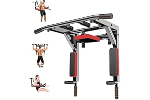 FFITNESS Sbarra per trazioni a Muro Sbarra Multifunzione Pull Up Bar Montaggio a Soffitto Stazione di sollevamento Chin Up Dip Station
