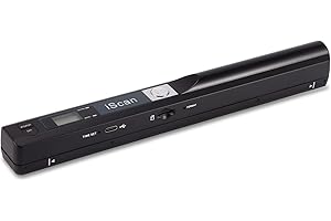 Portable Document Scanner, AOZBZ 900DPI Handheld Image Scanner, Scanning Wand,A4 Colour Photo Mobile Scanner Handy Scan (JPG/PDF Format, High Speed USB 2.0, Micro Need SD/TF Card But Not Included)