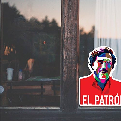 Escobar MacBook Stickers / Fridge Stickers / Car stickers - Stickers with Escobar Pablo - Large