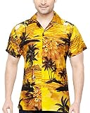 CLUB CUBANA Camisa Hawaiana Florar Casual Manga Corta Ajustado para Hombre