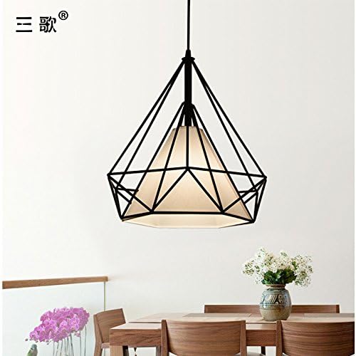 Quietness @ Pendant Lighting Modern LED Chandelier Creative Industries Loft Hanging Lamp for Dining Room Bedroom Living Room Warehouse white large (45cm*45cm)