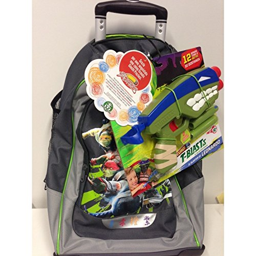 Preisvergleich Produktbild Zaino trolley Ninja Turtles in tessuto poliestere con serigrafie