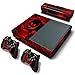 Produktbild Microsoft XBOX ONE Skin Design Foils Aufkleber Schutzfolie Set - Red Skull Motiv