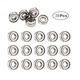 【Multifunktionales doppeltes abgeschirmtes Kugellager】 Es kommt mit total 20 Stücken des Miniaturstahl-Lagers im Paket für verschiedene Projekte, Sie können sie für Ersatz behalten oder ersetzen nur für diese alten. Und sie sind weit verbreitet in verschiedenen Bereichen, wie 3D-Drucker, Quadcopter, Schiff-Modell und etc. sehr praktisch und bequemes Werkzeug in unserem täglichen Leben.