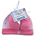 Luvable Friends Polka Dot Baby Cap Hat And Booties Gift Set in Organza Bag (0-6 Months) (Girls Pink)