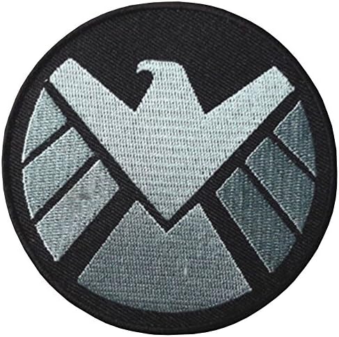 Avengers Agents Of Shield Pilot Black Embroidered Badge Patch Sew-on or Iron-on 9cm