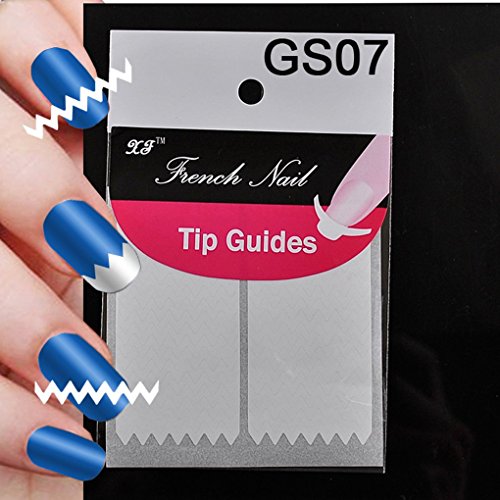ELENXS Beauty Accessories 18 Style Chic DIY Manicure Nail Art Tips Tape Sticker Guide Stencil Wrap Decals