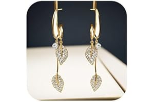 GENERISCH Orecchini da donna in argento dorato, ipoallergenici, leggeri e alla moda, design classico, con diamanti scintillanti, semplici e eleganti, con zirconi e glitter