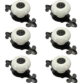 6PCS Antik Design Porzellan Möbelknöpfe Griffe Knauf MöbelKnopf Runde