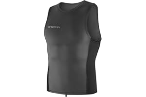 ONeill Reactor Ii 2MM Neoprene Wetsuit Vest Top Black - UV Sun Protection and SPF Properties - Hidden Key Pocket -