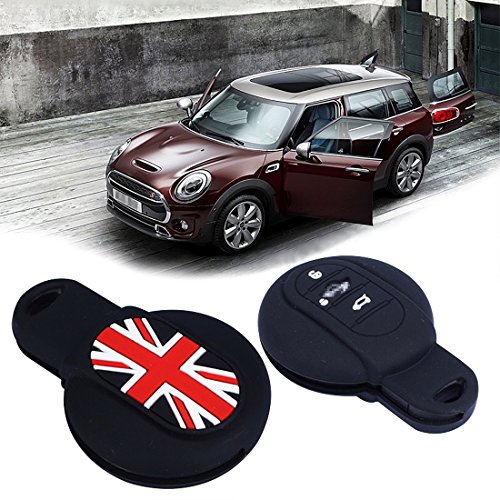 Schlüssel-Hülle für Mini, schwarz/rot