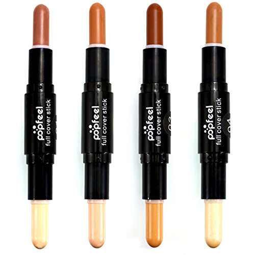 Gazechimp 4 Stück/Set Dual Head Concealer Stick Highlight Abdeck Cover Pen Concealer Pen Foundation Makeup Contour Stick / Kontur Stifte