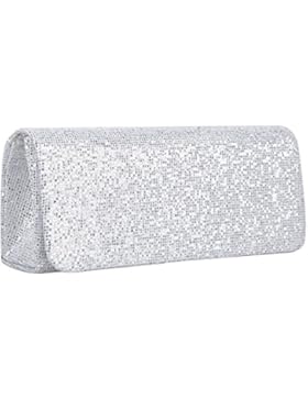 Lifewish Damen Taschen Ganzjährig Kunstleder Abendtasche Paillette für Veranstaltung /Spark Glitter Abend Clutch...