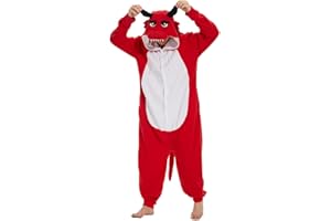 Laahoem Animal Dragon Pyjama Unisexe Adulte à Capuche Hommes Femmes Combinaison Costume Cosplay Pyjama