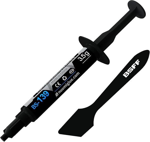 BSFF Pasta Térmica, 3.5g con Toolkit CPU Paste Thermal Compound Heatsink for IC/Processor/CPU/All Coolers, Carbon Based High Performance - 1