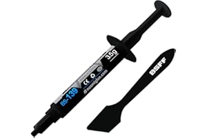 BSFF Pasta Termica, 3.5g con Kit CPU Pasta Termica Composto dissipatore di Calore per IC/processore/CPU/Tutti i raffreddatori, a Base di Carbonio ad Alte Prestazioni