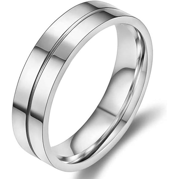 Bague Homme Acier Inoxydable Brossé Mat 9 Mm – Style Masculin Résistant Aux Rayures, Acier Chirurgical 316L