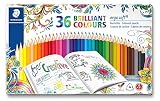 staedtler 36 colores Lápices ecológicos, con madera con certificación PEFC, procedente de bosques de gestión sostenible