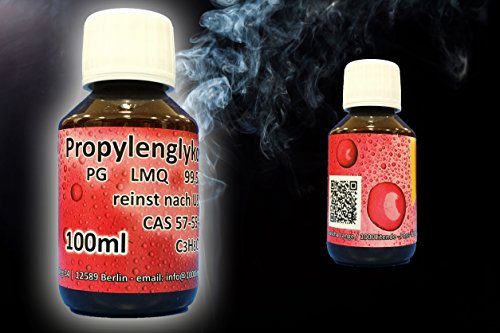 Preisvergleich Produktbild 100ml Propylenglykol PG E-Liquid Base Propylenglycol 99,5 % LMQ reinst nach USP