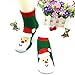 Toddler Baby Boy Girl Christmas Socks Gifts (4-6Y, Santa Claus Print)