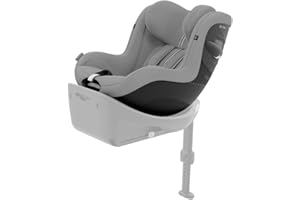 CYBEX Gold Kinder-Autositz Sirona G i-Size Plus, Ohne Base, Ab ca. 3 Monaten bis 4 Jahre, Max. 19 kg, 61 - 105 cm (Ab Geburt / 40 cm mit Neugeboreneneinlage), Stone Grey
