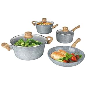 BRATmaxx 03116 Keramik-Koch- & Bratset | 2 Töpfe, 1