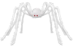 Peufcmi Jätte spindel halloween dekorationer, halloween spindel dekorationer - Upptåg Fuzzy Spider Halloween,Skrämmande Reali