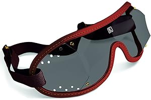 KROOPS Racing Jockey National Hunt Point to Point Goggles | Punched Vent (Brown, Tinted)
