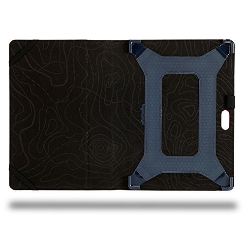 Maroo Folio Kunstledertasche für Microsoft Surface Pro 3 schwarz/rot - 5