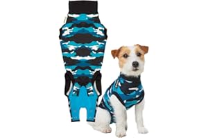 Suitical Kombinezon Regeneracyjny dla psa, S, Niebieski kamuflaż