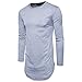 Produktbild Herren T-Shirt Tops Herbst Winter Tops Streetwear Shirt Solide Langarm Casual T-Shirt Bluse Mode Sport Langarmshirts Rundkragen Kleider Aus 100% Baumwolle Felicove
