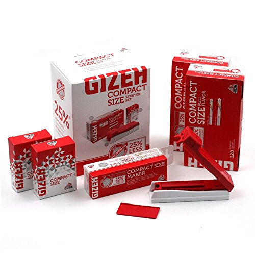 Gizeh Compact Size Starter Set 2x Hülsen 2x Pocketbox 1x Stopfer 5 Starter-Sets
