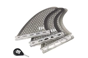Eisbach Riders Surfboard Future Fiberglass Honeycomb Thruster Fin Set - Pinne per Tavola da Surf e SUP - Size Small/Medium/Large