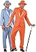 Produktbild Couples Mens Dumb AND Dumber 1990s Decades Film Jim Carey Jeff Daniels TV Stag Do Fancy Dress Costumes Outfit (Orange Suit M & Blue Suit L) by Fancy Me