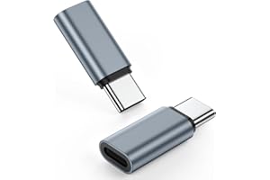 ZACENEI Lightning to USB C Adapter 2 Pack for iPhone 17 Air 16 16e 15 Pro Max Plus, i Pad, Galaxy - NOT for Earphones/Microphone/Flash Drive/iPencil, USB-C to Lightning Adapter ONLY for Charging/Data Sync