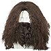 Produktbild Herren Cosplay Perücke Brown Lockig Perücke Mit Beard Halloween Verrücktes Kleid Für Erwachsene