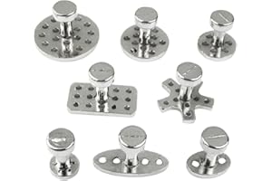 gaomin débosselage - 8 onglets Traction en Alliage Zinc pour débosselage carrosserie Voiture - Onglets Traction sans Peinture, Outil débosselage carrosserie Voiture