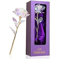 24K Gold Rose Geschenk für Frauen, Geburtstagsgeschenk für Mama/Mutter/Frau/Freundin, Ewige Rose Handgefertigt…